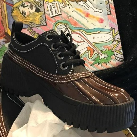 Jeffrey Campbell - Mallard NS Platform Lug Patent Multi - New in Box - SZ 6.5 - Picture 10 of 12